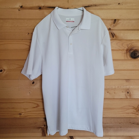 GRANDSLAM Performance Men's Polo T-Shirts, 3 Pack Grey, White, Black/Size Large - Picture 3 of 13